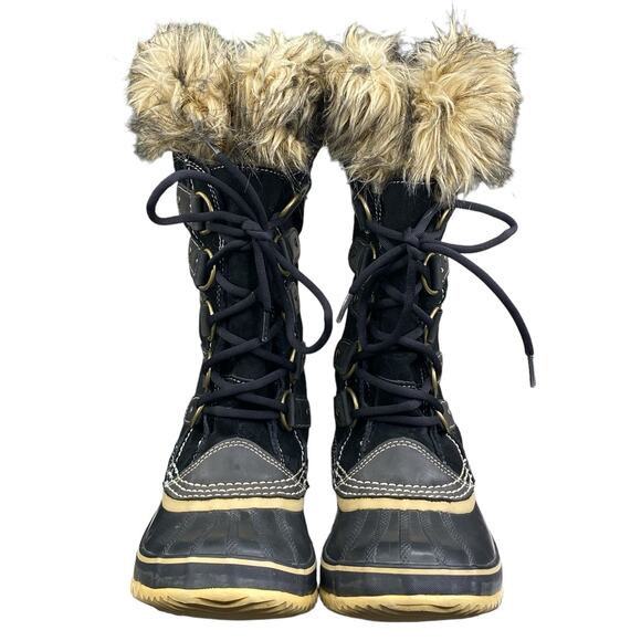 Sorel Women’s Joan Of Arctic Black Suede Winter Boot Size US 7 - Picture 7 of 11